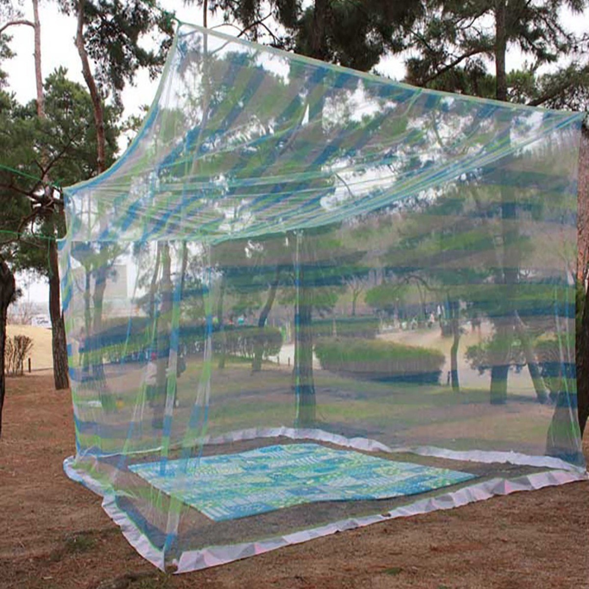 닛시스타일 국산 높이210cm 10-20인용 대형모기장 사각 침대 야외 캠핑 모기장 22,730원