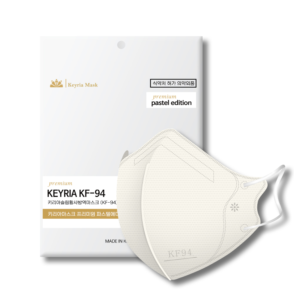 키리아 KF94 새부리형 국산 황사 마스크 슬림 대형, 아이보리, 10개, 10매입 14,400원