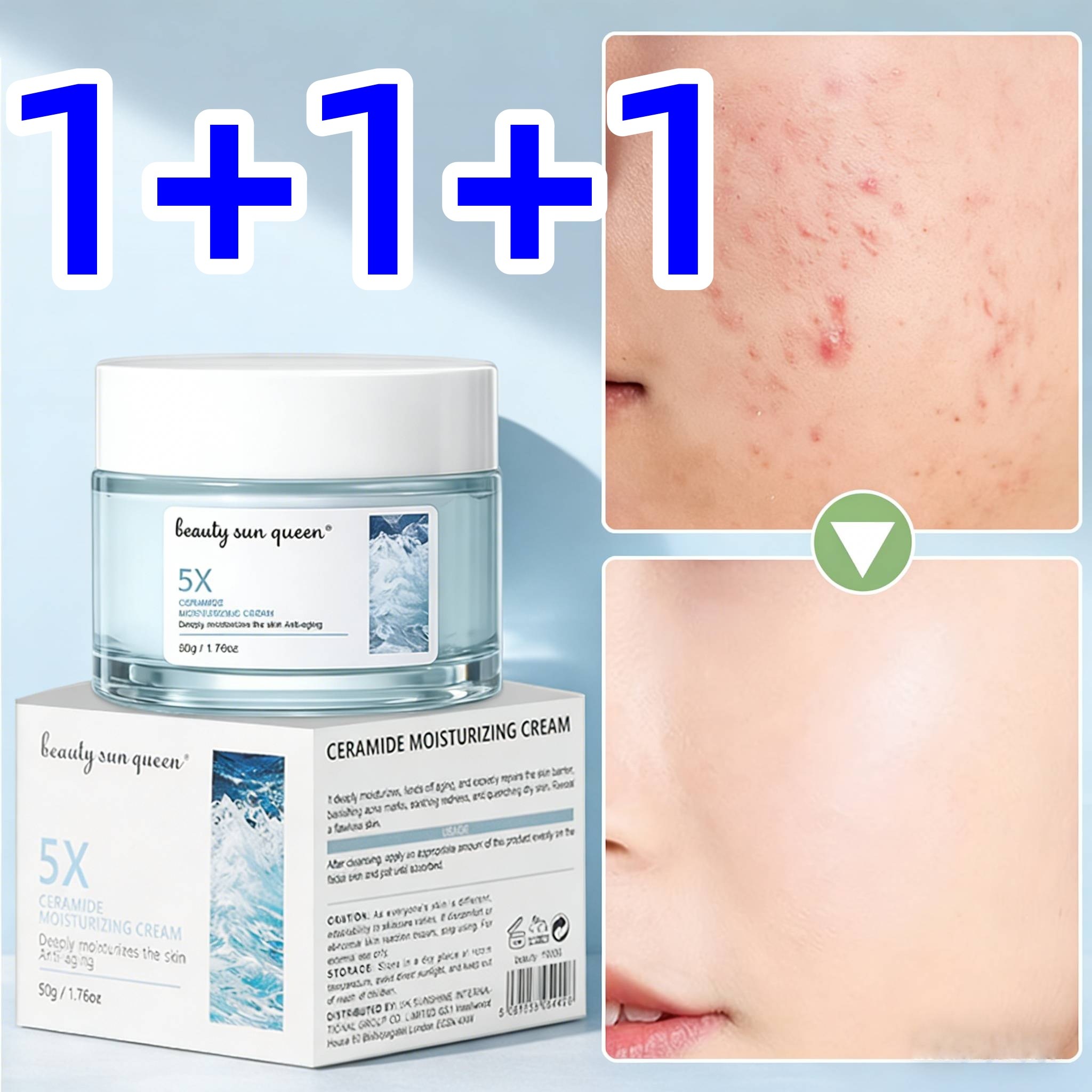 [여성 수분크림1위] 레이저 치료후 피부과 재생크림1위 egf 재생크림 이지에프 재생크림 파이토신 재생 크림 슈런 진정 크림 트라넥삼산 크림 100% 천연 성분, 50g, 3개 44,800원