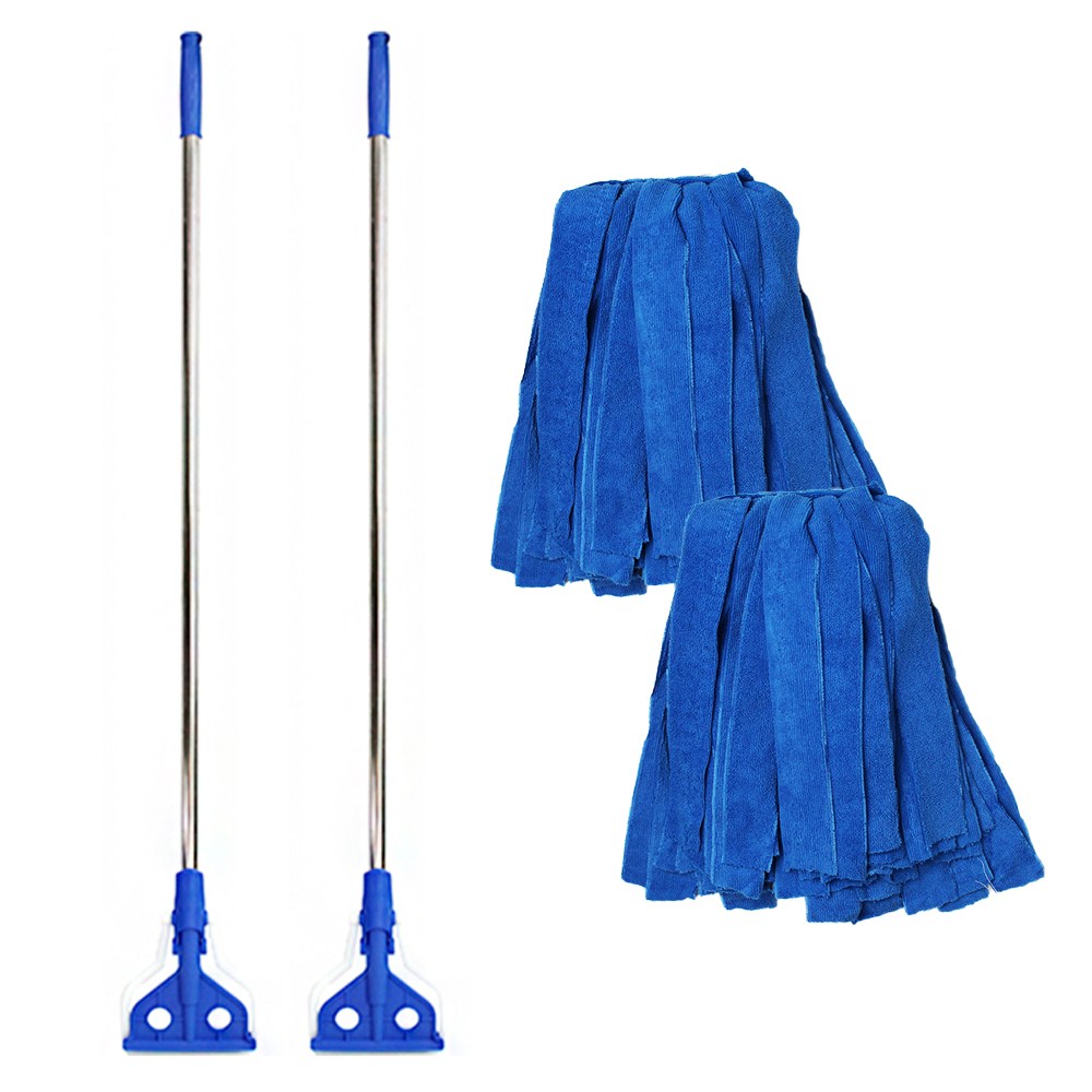 플렌티 무지개 극세사 마포걸레 390g + 스텐마포대 세트 2개 밀대 대걸레, 무지개극세사마포걸레390g+스텐마포대세트2개 21,900원