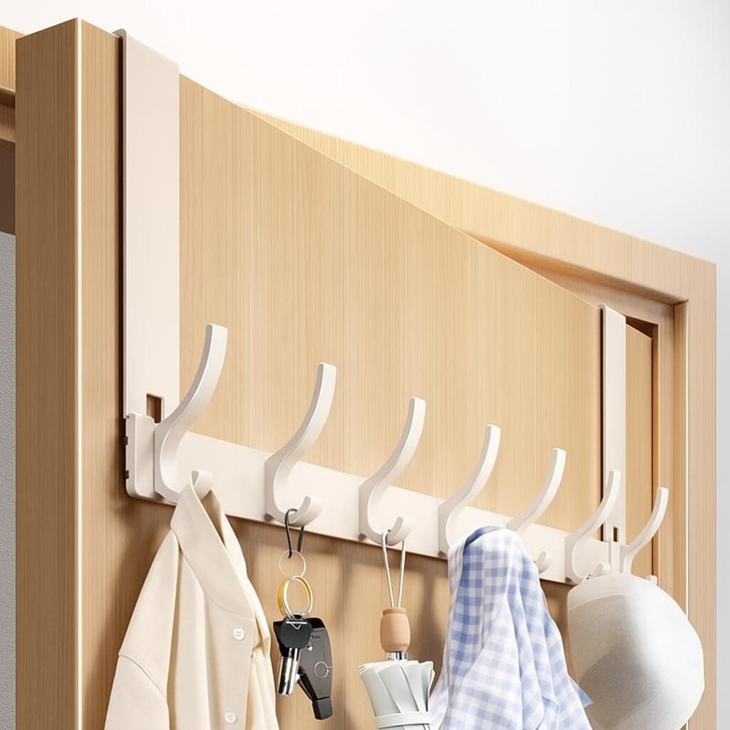 해피위더스 무타공 방문 걸이 도어 행거 28cm 14구 7,700원