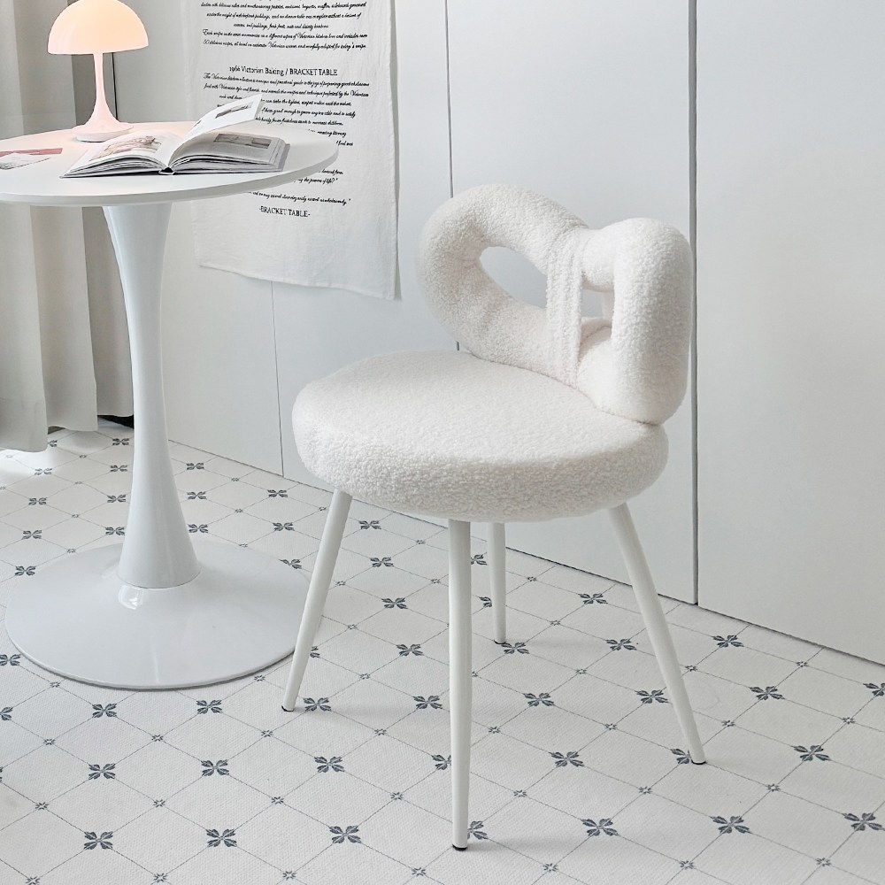 퍼피노 르올 리본 화장대 의자 스툴 pn720, 화이트, 1개 35,700원