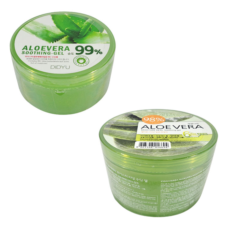 알로에베라 모이스처 수딩젤 99% 300ml 98% 500ml 디쥬 과일나라 피부 진정 보습 수분 크림 전신 2,500원