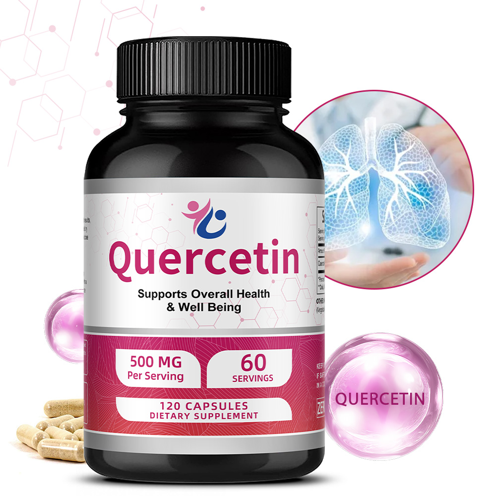 케르세틴 캡슐 500mg - 심혈관 건강, 항염증 및 면역반응 개선에 도움을 주는 식물 유래 플라보노이드, 120캡슐, 1개, 60회분 18,300원