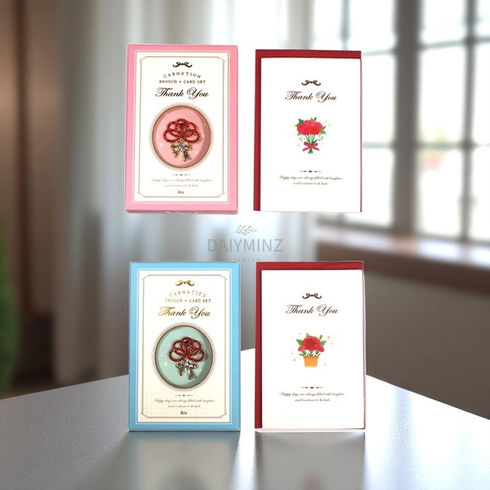 카네이션브로치 카드세트 256개1박스 이벤트소품 어르신생신 고급카드 1,053,500원