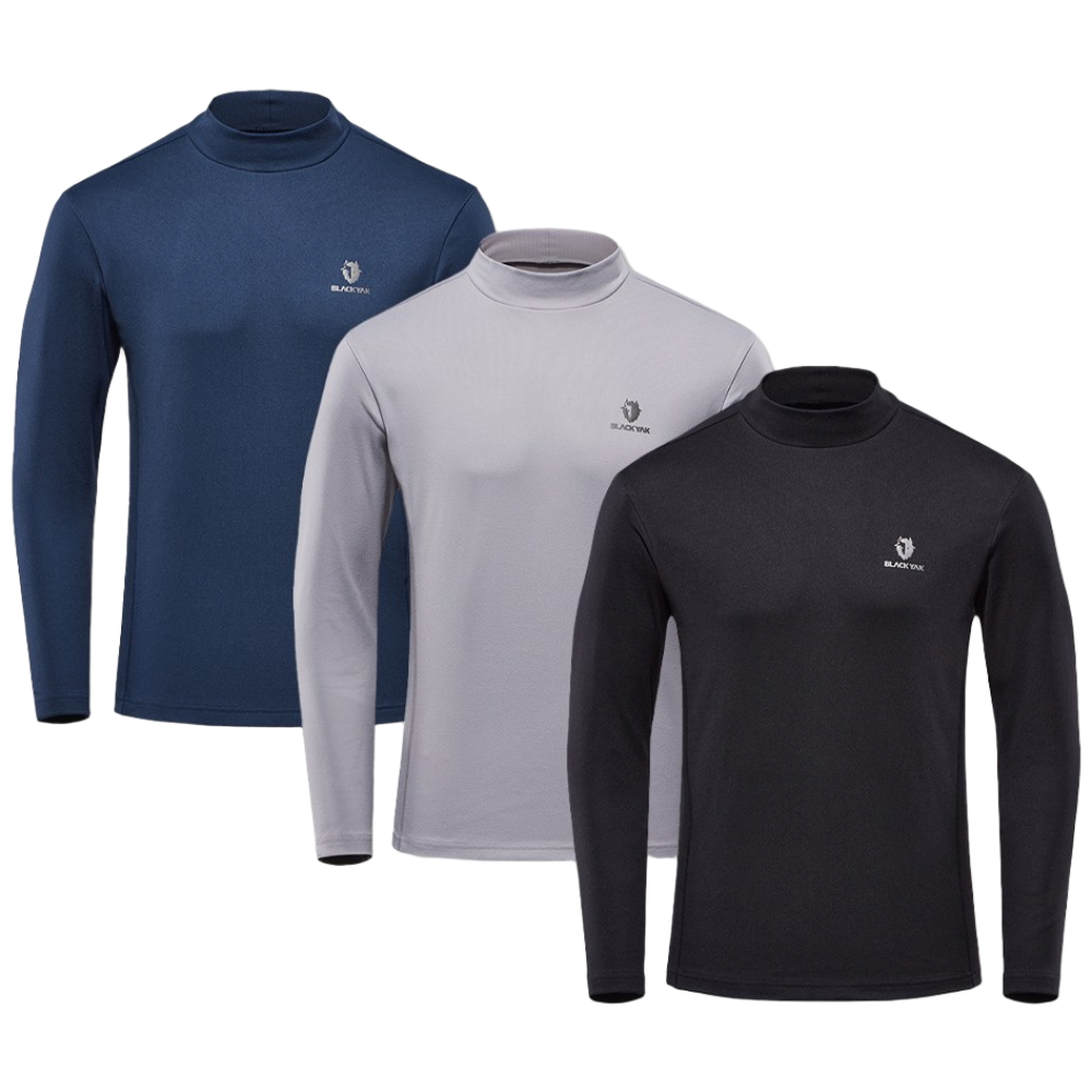블랙야크 남자 반목폴라 기모티셔츠 겨울 긴팔 반폴라 목폴라 등산복상의 B마칼루알파터틀넥티 27,000원