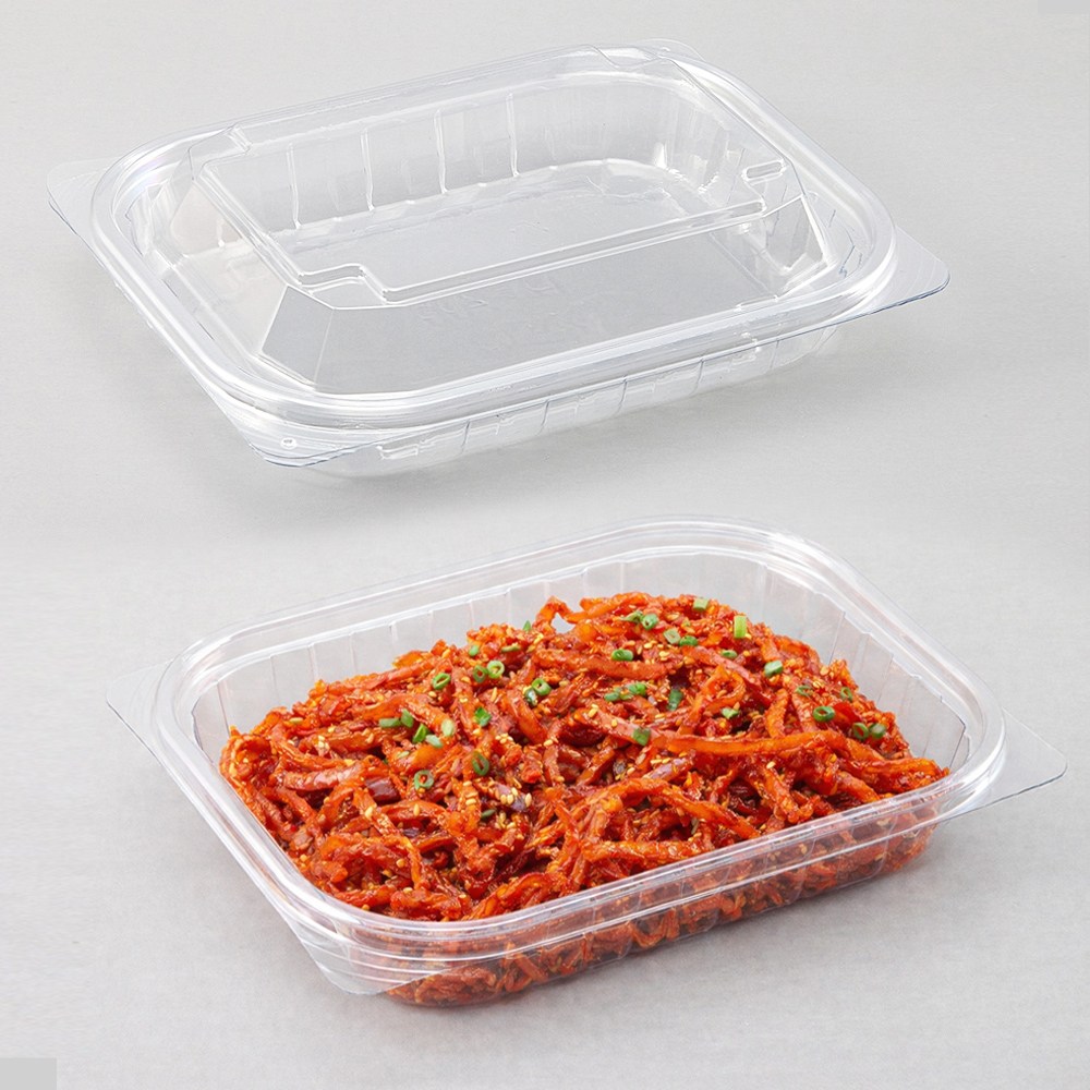 에스제이케미칼 반찬 샐러드 포장용기 205 투명 300개 세트 용기, 뚜껑 포함, 1박스 45,260원