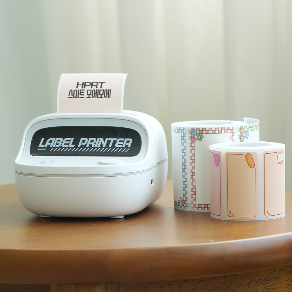 모에모에 라벨프린터 네임스티커 고속인쇄 프린터기 바코드 큐알 생성 49,900원