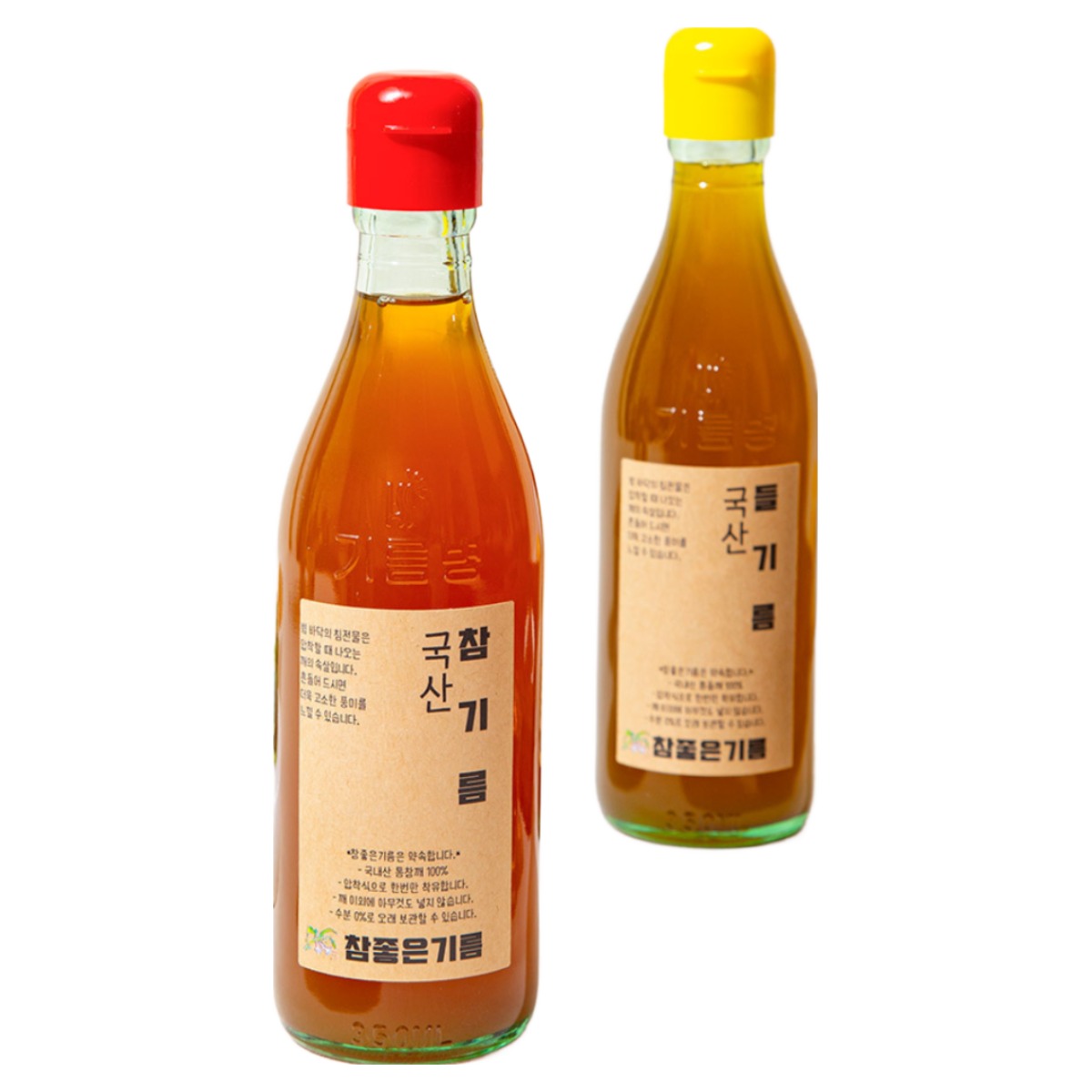 [미식한가] 유수한 국산 진하고 고소한 참기름+들기름 350ml+350ml / 통들깨 방앗간, 2개, 350ml 89,900원