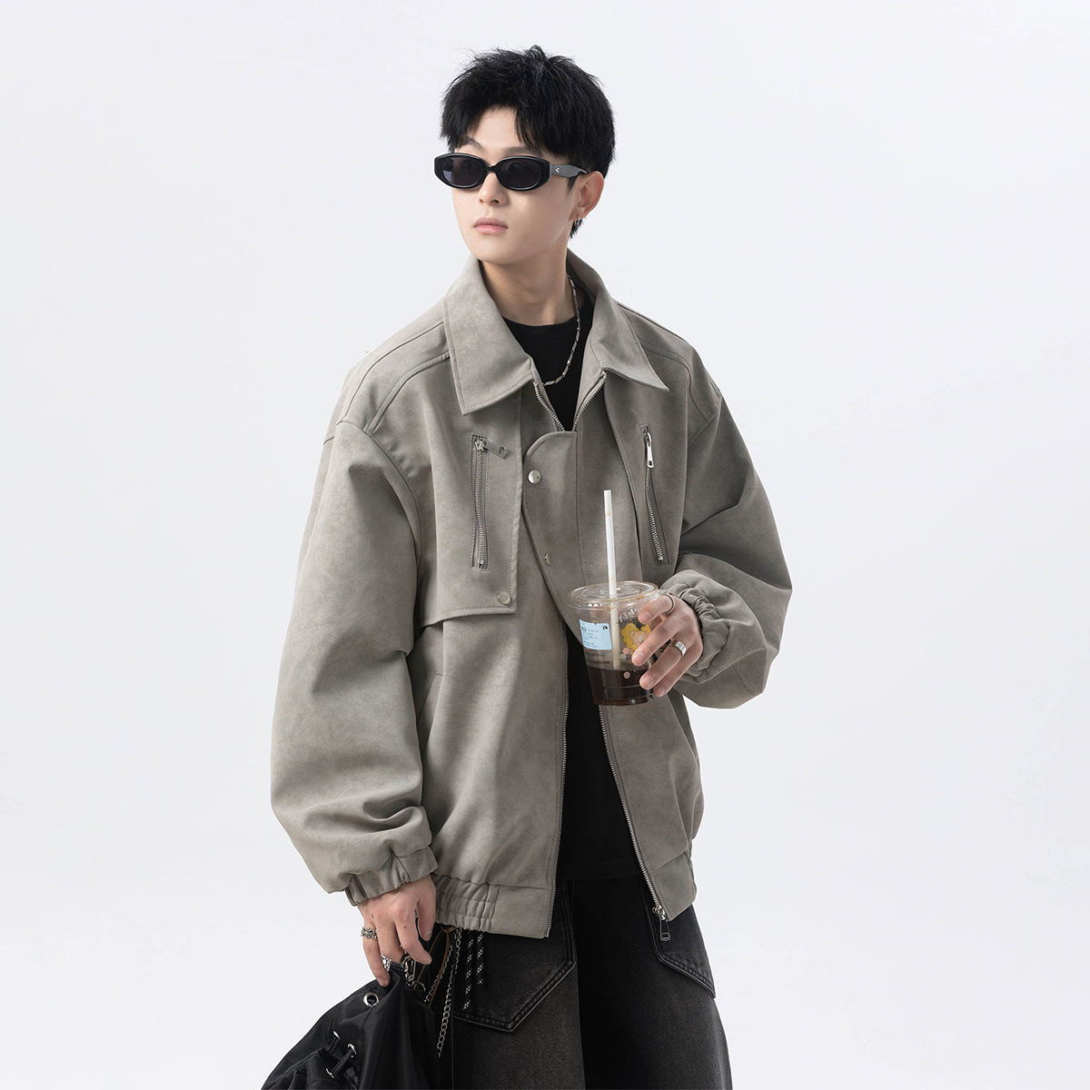 스타일닥터 남자 스웨이드자켓 빅사이즈 루즈핏 자켓 데일리 캐주얼 아우터 봄가을 베이직 바람막이 패션자켓 29,990원