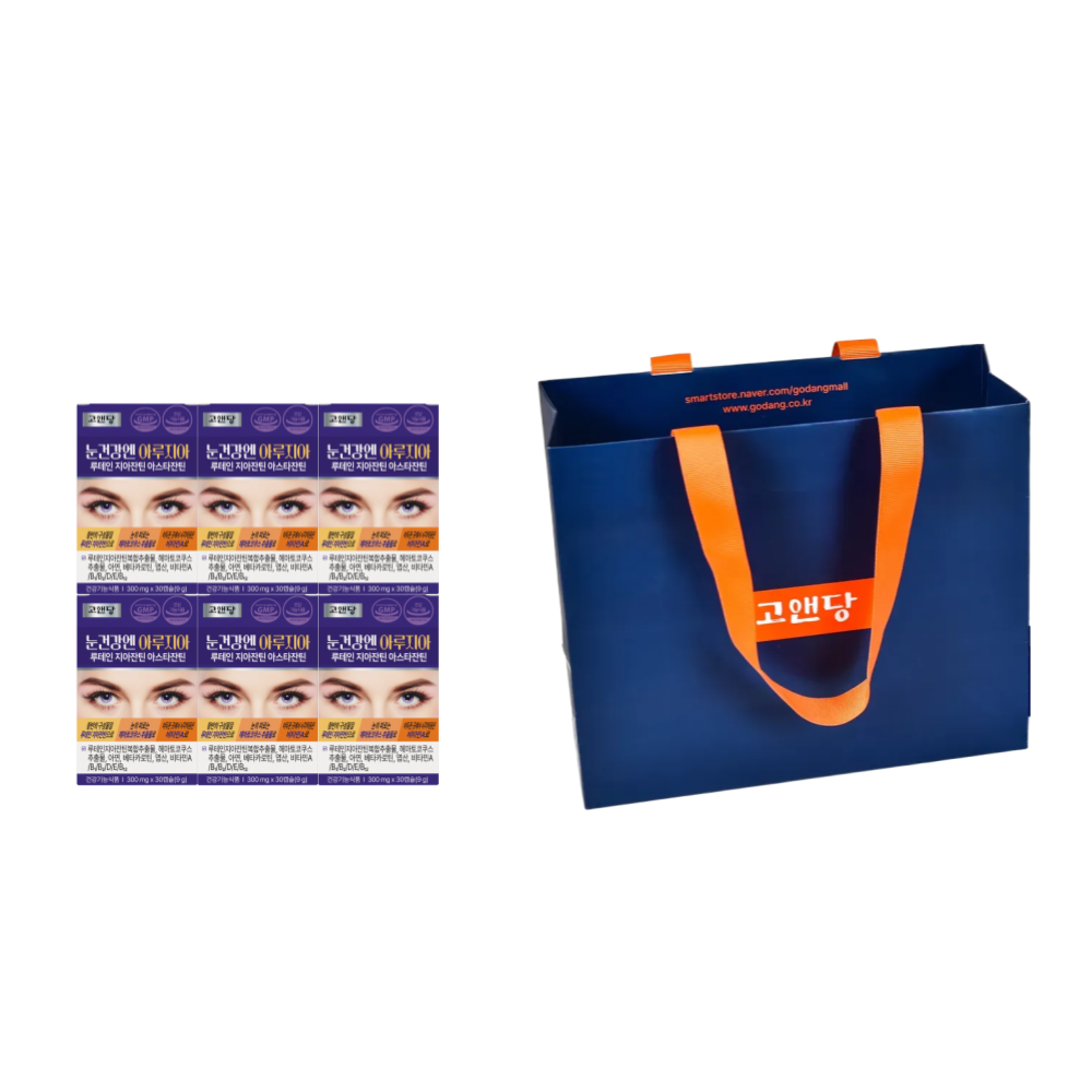 고앤당 눈건강엔 아루지아 루테인 지아잔틴 아스타잔틴 30캡슐, 6개 크리스마스 선물용, 1개, 30정 47,000원