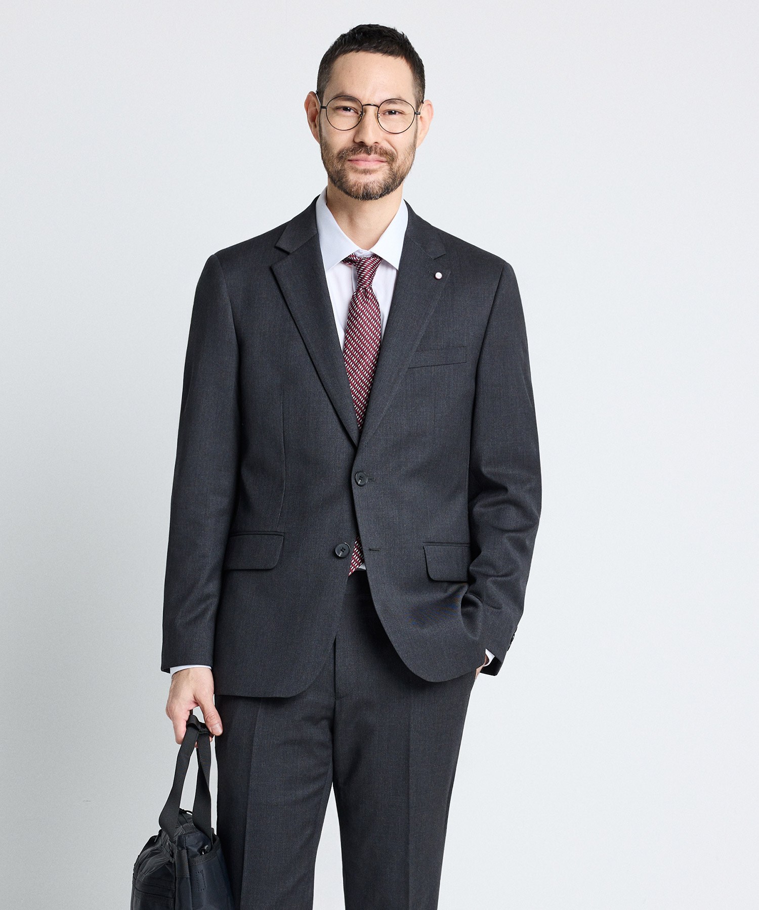 (10年 수트) 울혼방 사방스판 수트_그레이 (슬림핏)_SSJVZ13SET 163,900원