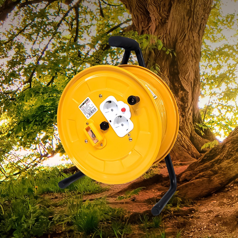 캠핑 케이블릴선 2구 30호 차단기형 1.5mm 25M 케이블릴 전기릴선 캠핑릴선 차박 코드 릴 연장선, 1개, 단품 86,900원