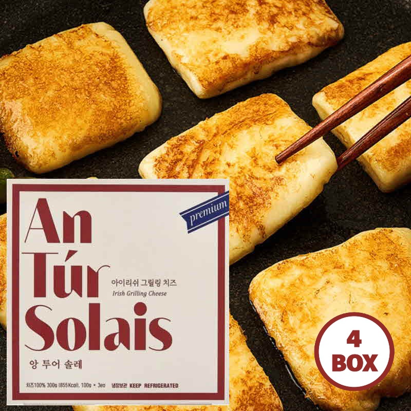 [본사발송] 앙투어솔레 아일랜드 100% 자연치즈 구워먹는 치즈 300g(100g x 3팩), 300g, 4개 65,600원