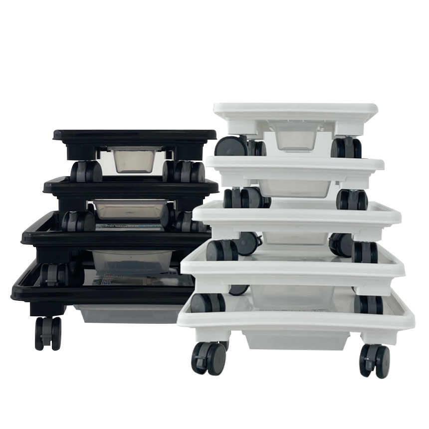 자재1번가 국산 튼튼한 이동식 물받이 화분받침대 사각 바퀴달린, 정사각_블랙 12,490원