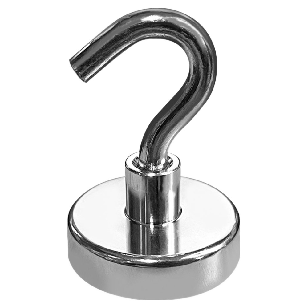 월드크린 네오디뮴 자석 걸이 후크형 32mm, 실버, 1개 5,300원