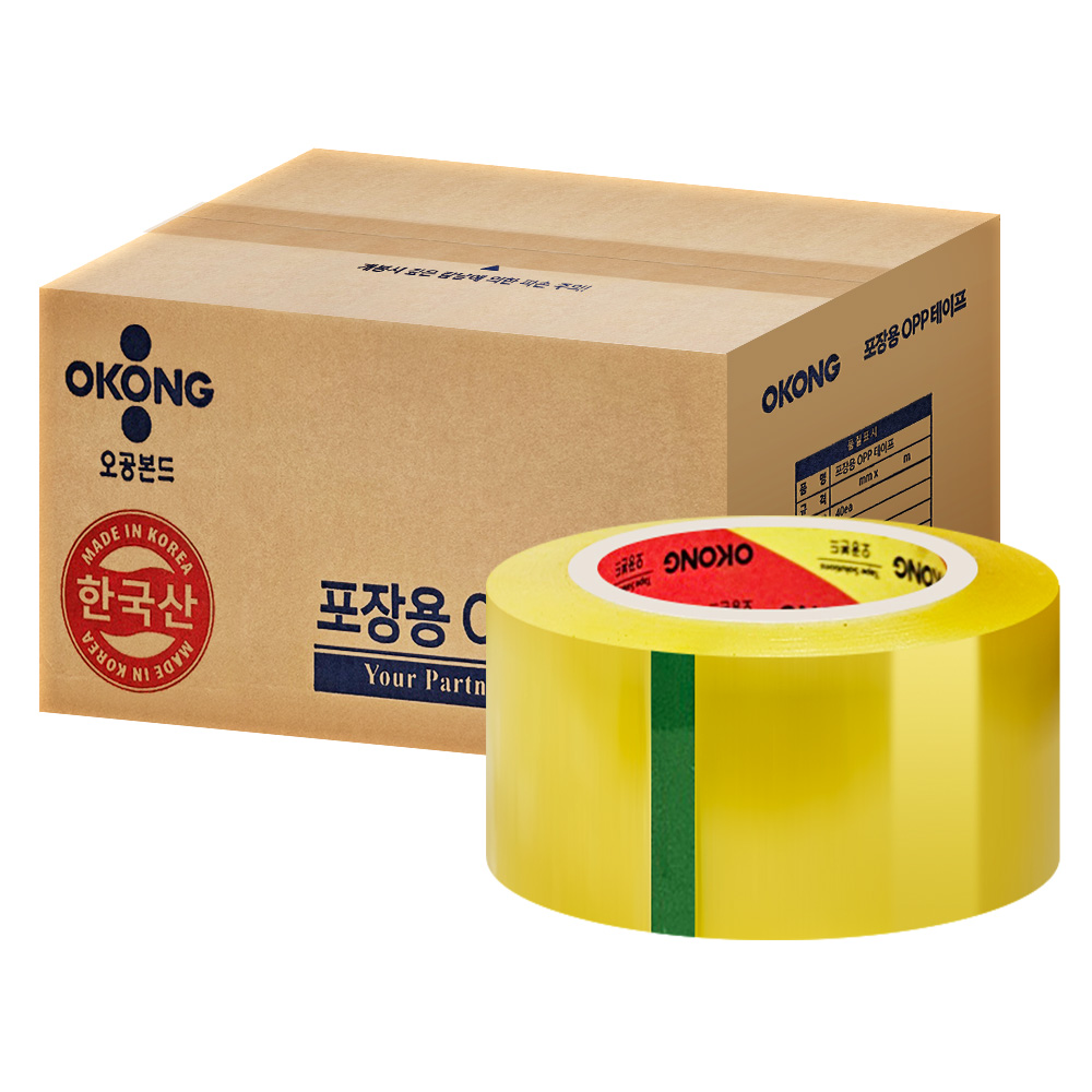 오공 박스테이프 경포장 아크릴 투명 100m 39,900원