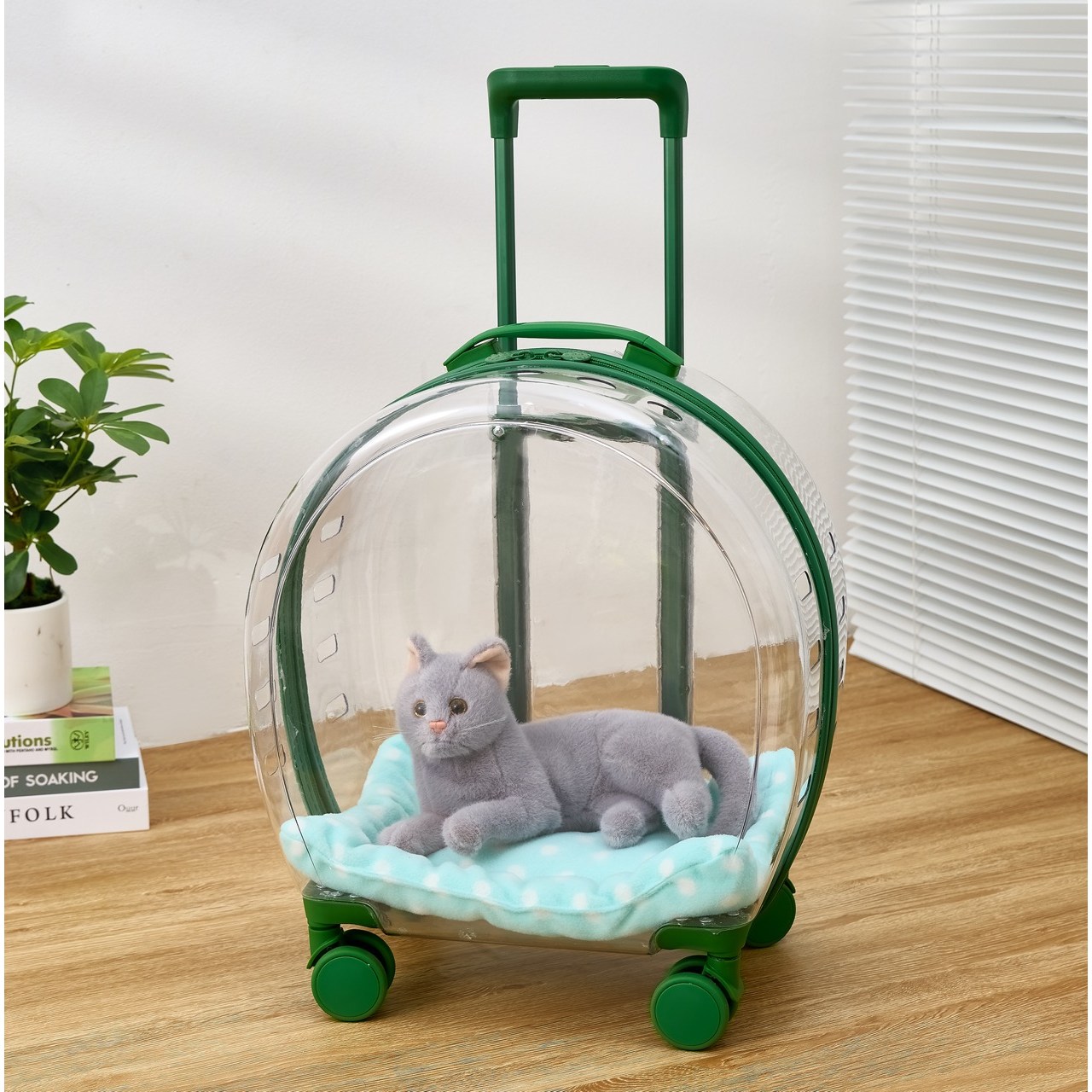 OKRA 투명 캐리어 휴대식 캣백 에어박스 강아지 외출 가방 애완동물 퍼프 박스 1개 63,520원