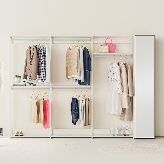 한샘 스테이 드레스룸 세트 290cm 행거+거울형 642,000원