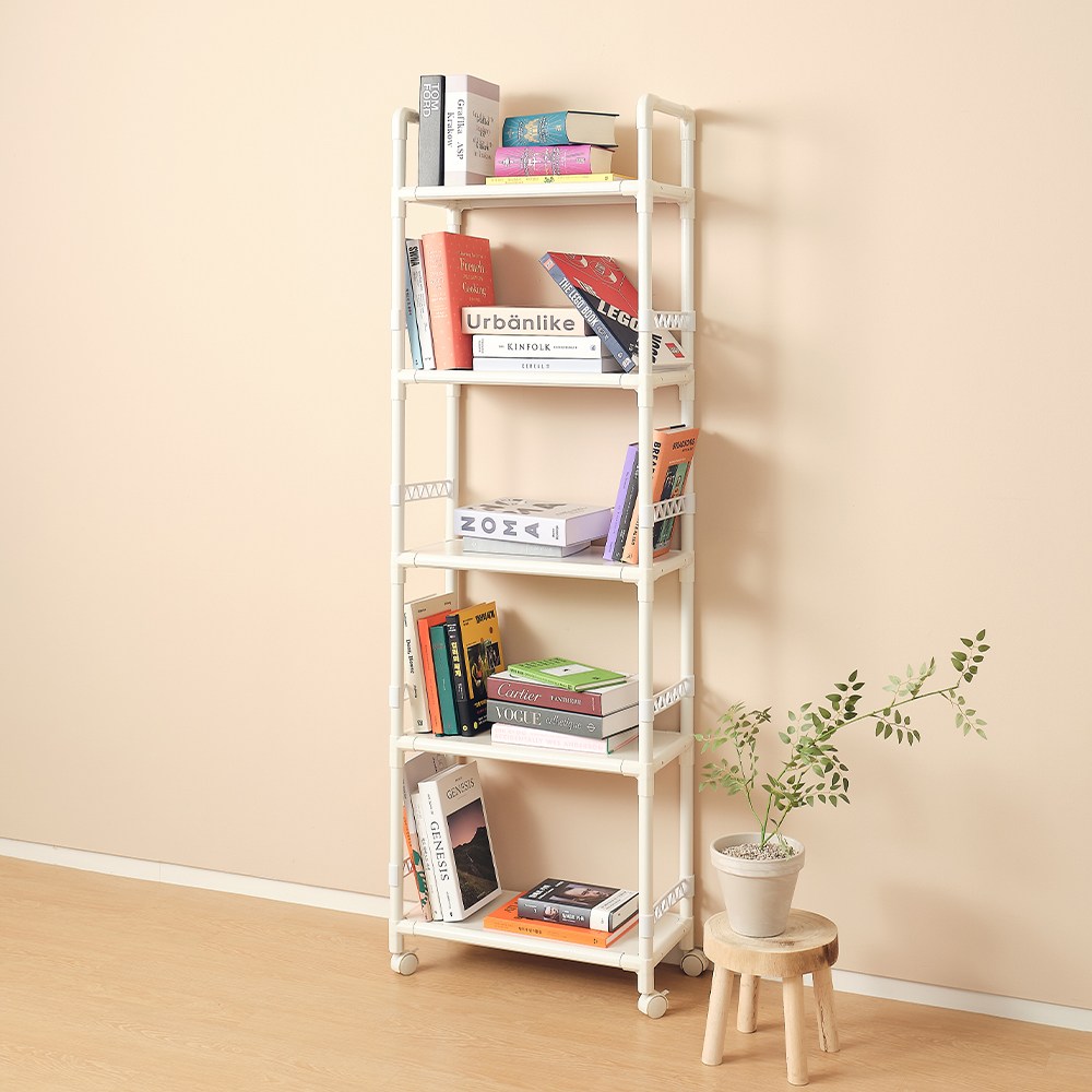 엠에프매직하우스 이동식 틈새수납 책장 철제선반 트롤리 41,900원