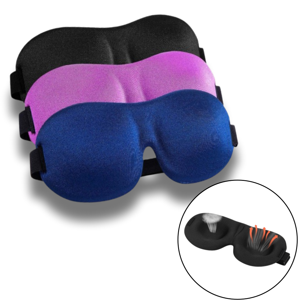 플로리넨 깊은잠 입체형 3D 암막 고급 수면안대 수면용 눈안대 3P 15,900원