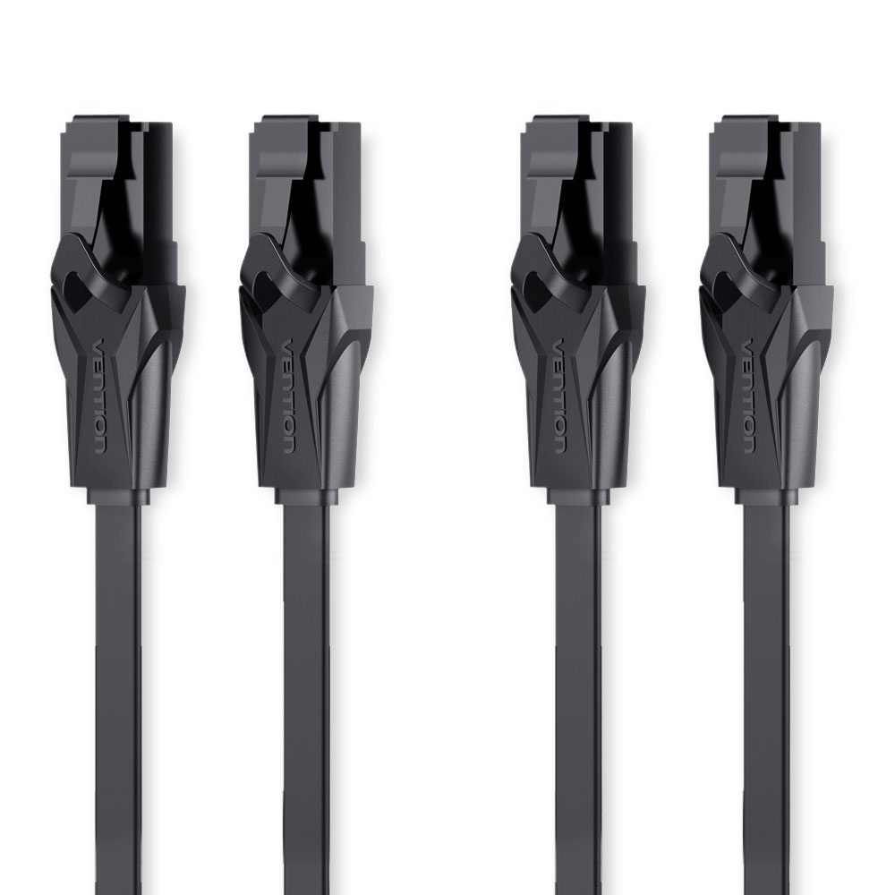 벤션 칼국수형 CAT.6 랜선 랜케이블 UTP 1Gbps 10m, h.블랙, 2개, 10m 24,500원