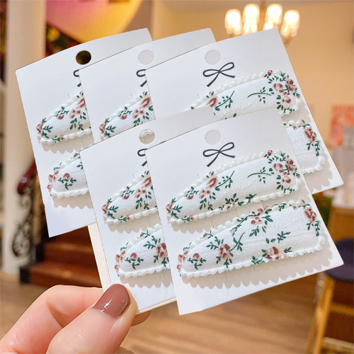 리빙플로우 빈티지로즈 레이스 패브릭 헤어 머리핀 2종 x 5p 세트 11,900원