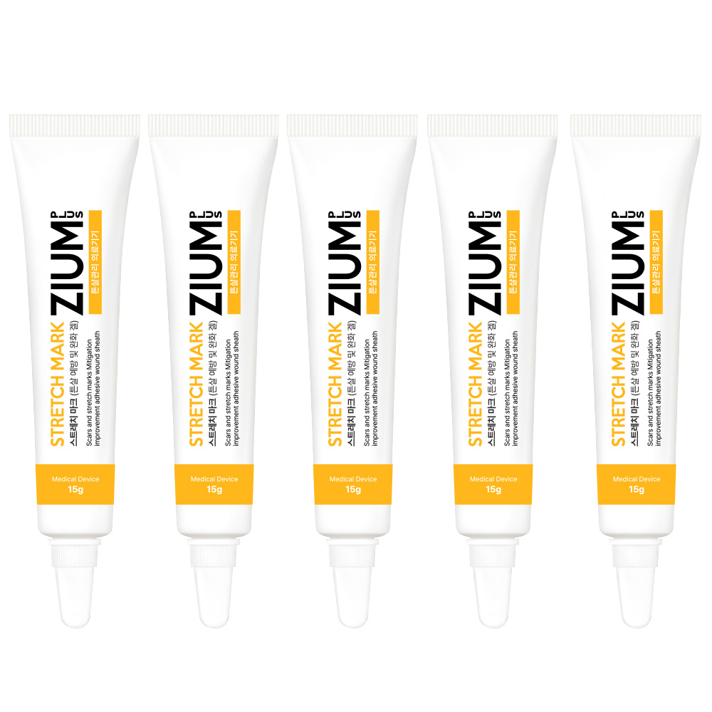 튼살ZIUM PLUS 튼살크림 스트레치마크 임산부 청소년 오래된흉터 완화 연고(식약처 의료기기인증), 15g, 5개 109,800원
