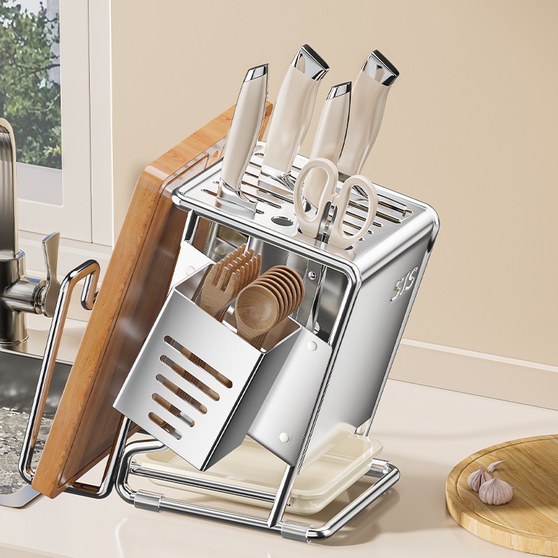 Frokom 한연솔 주방 다용도 304 스텐 칼보관함 스테인리스 탄소강 칼꽂이, 1개, 스텐 21,790원