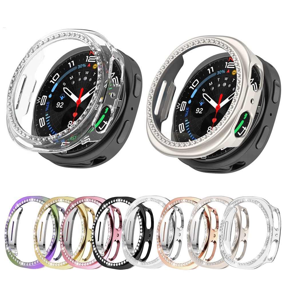 오르몽트 갤럭시워치8 다이아 하프커버 큐빅 케이스 40mm 44mm 호환 보호커버 보호케이스 초경량, 로즈골드 8,900원