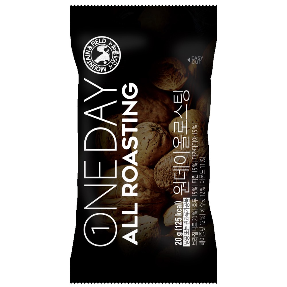 [산과들에] 하루견과 원데이올로스팅100낱봉, 100개 86,000원