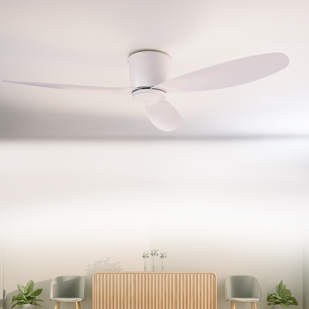 산들 실링팬 저소음 52인치 BLDC모터 저전력 천장 선풍기 2년AS, 화이트 119,050원