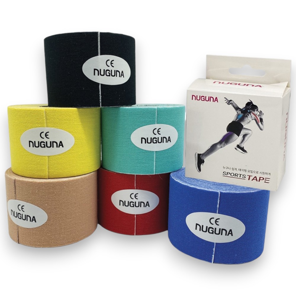 스포츠 테이프 테이핑 키네시오 5cmX5M 10롤 근육 (벤저스 출고), 블루, 10개 23,800원