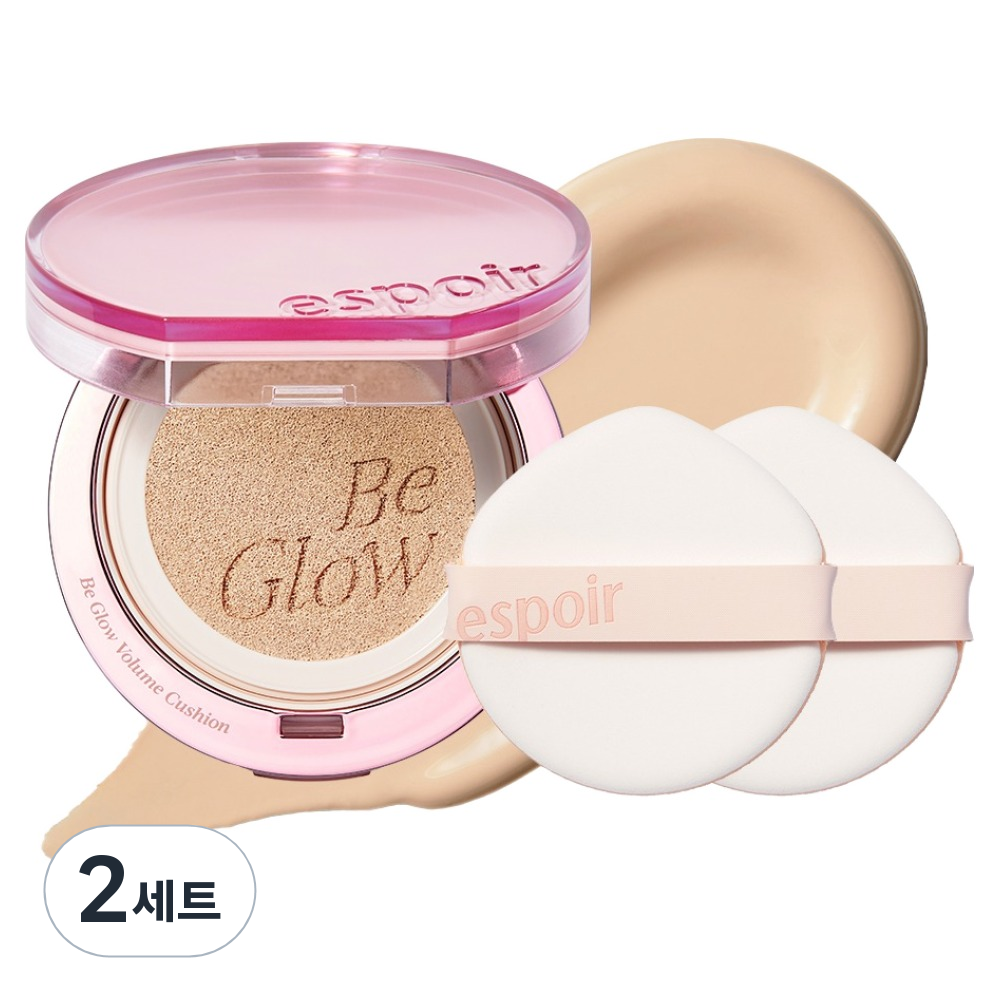 에스쁘아 비글로우 볼륨 쿠션 파운데이션 13g + 퍼프 2p 세트 46,040원