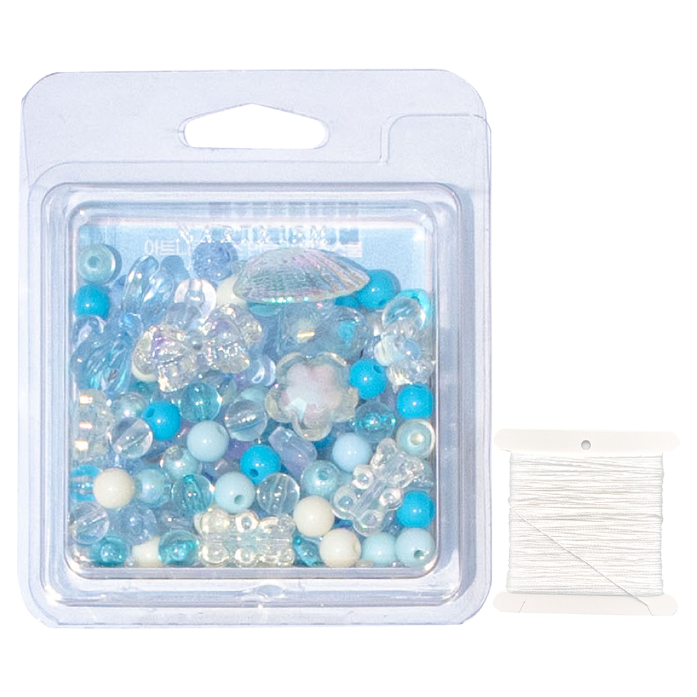 아트니즘 비즈스쿱 공예 키링 팔찌 만들기 세트, 블루다이아, 1세트 8,190원