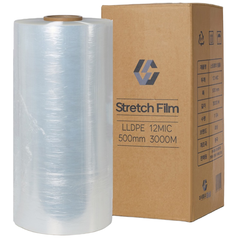 스트레치필름 12mic 500mm 3000M 자동랩 기계랩, 1개, 투명 61,430원