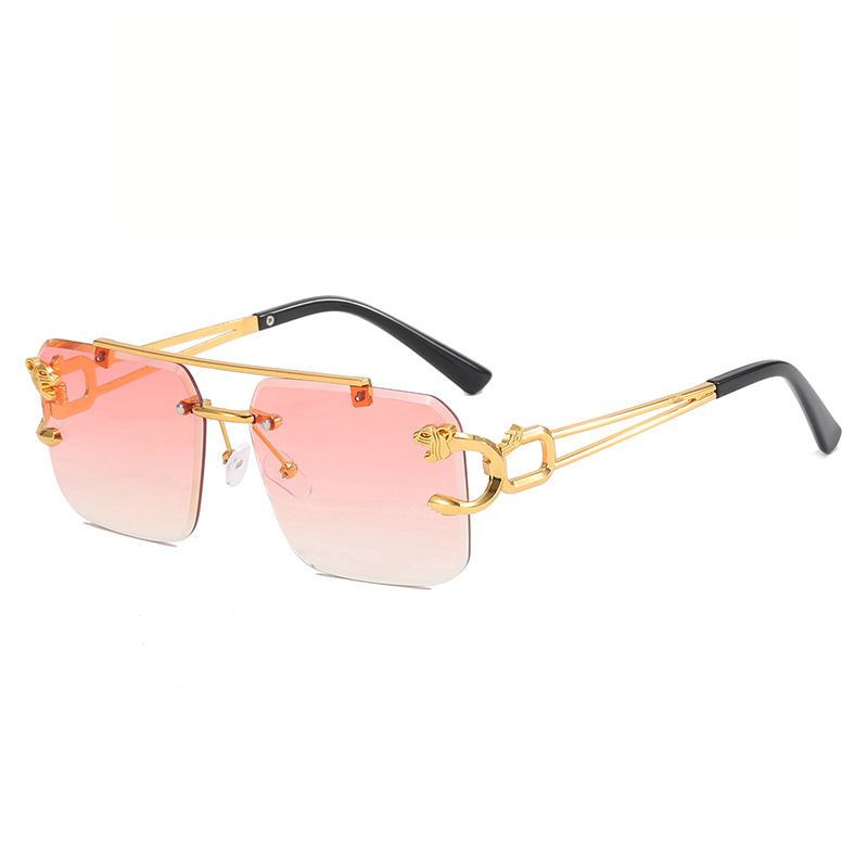 DZX 남녀공용 오버사이즈 패션 무테 선글라스 가벼운 스타일리쉬 배색 편광 안경 6,590원