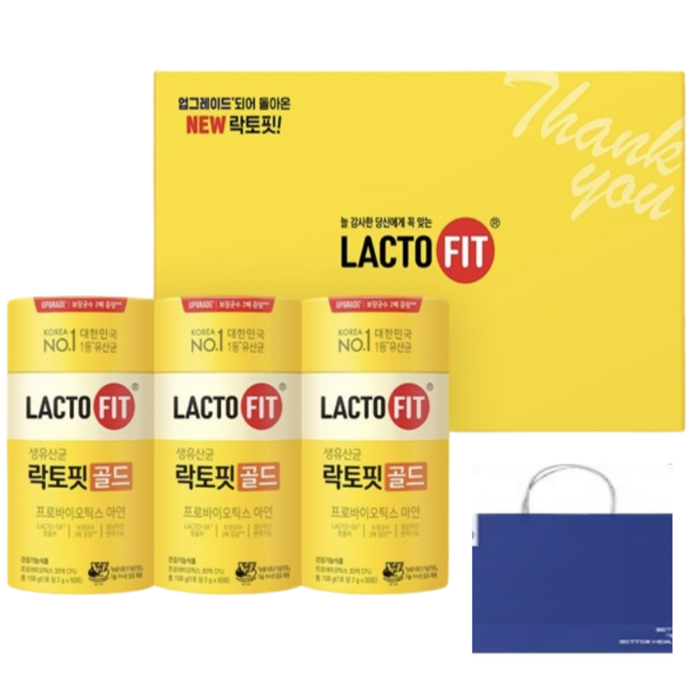 종근당 NEW락토핏 선물세트+쇼핑백(5개월분) 44,900원