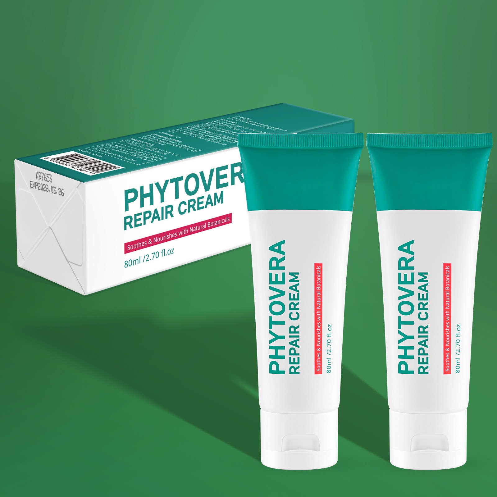 파데프리 재생크림 바르고자는 톤업크림 수딩크림 피부장벽무너짐 진정 보습 PDRN 시카크림 펩타이드 EGF 피부 장벽 리페어 크림 미백 수분 크림 주름개선, 2개, 80ml 38,990원