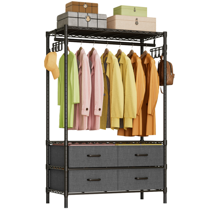 Zolmik 드레스룸 서랍형 시스템 행거, 블랙 110,000원