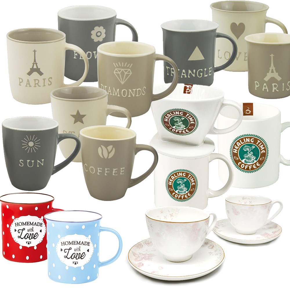 카페 머그 모던 예쁜 힐링타임 커플 커피잔 미니 뚜껑있는컵 큰컵 단단한도자기컵 66,400원