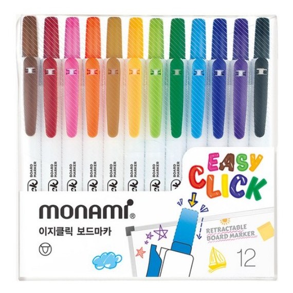 모나미 이지클릭 보드마카 12종 세트 23,750원