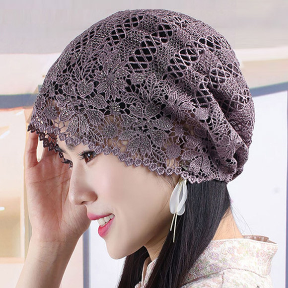 데이즈원 여성 비니 중년 여자 레이스 두건 모자 11,500원