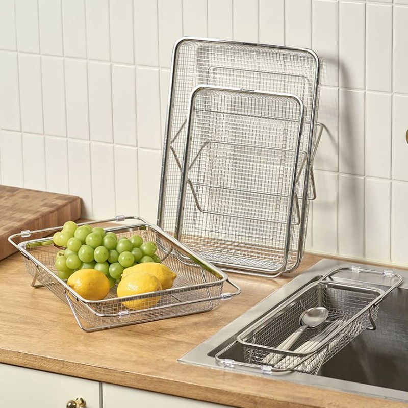바겐슈타이거 길이조절 메쉬 바스켓 싱크대 채반 채망 건조대 22,900원