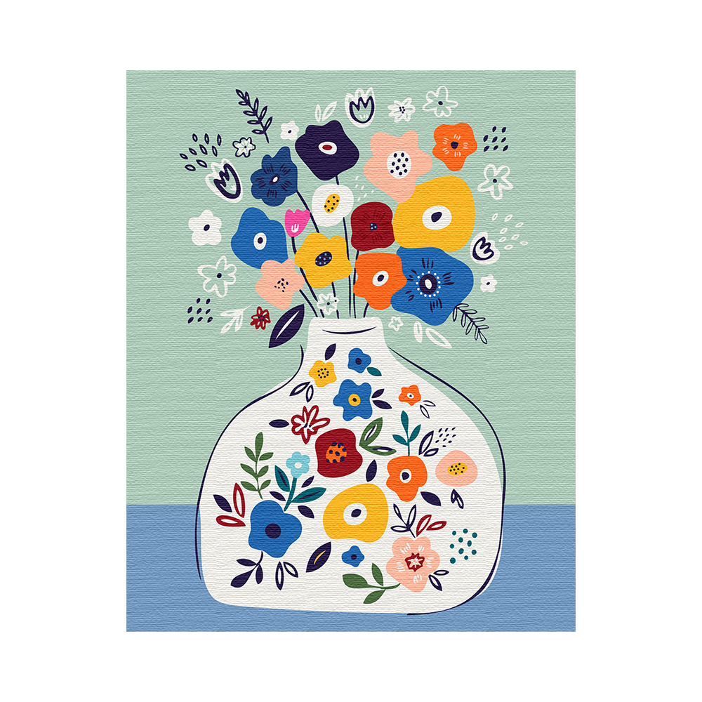 플레이어바웃 컬러풀 화병 DIY 명화 그리기 40 x 50 cm 세트 16,900원