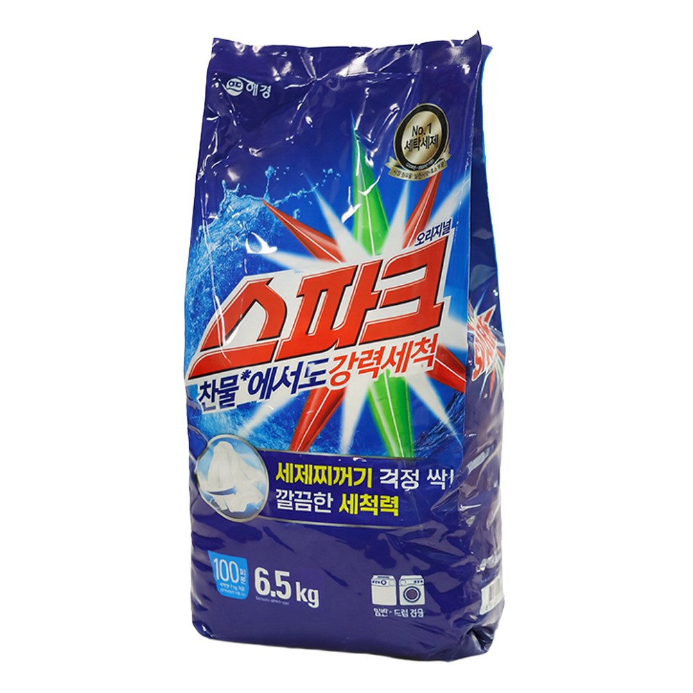 애경 스파크 분말세제, 6.5kg, 1개 8,870원