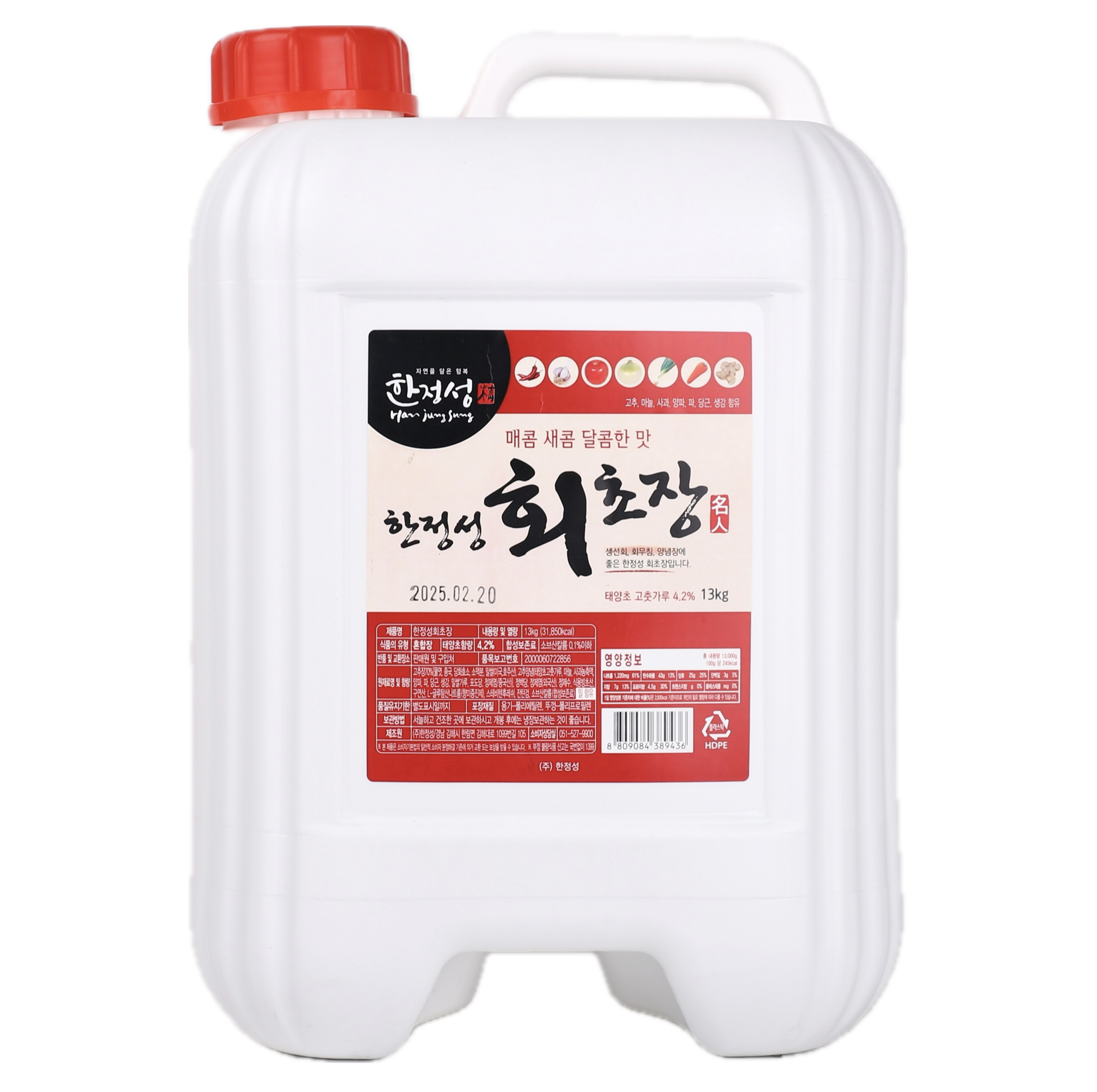 [쿠팡] 한정성 회초장 초고추장 회 횟집 업소용 대용량 식당용 13kg, 13kg, 1개 33,500원