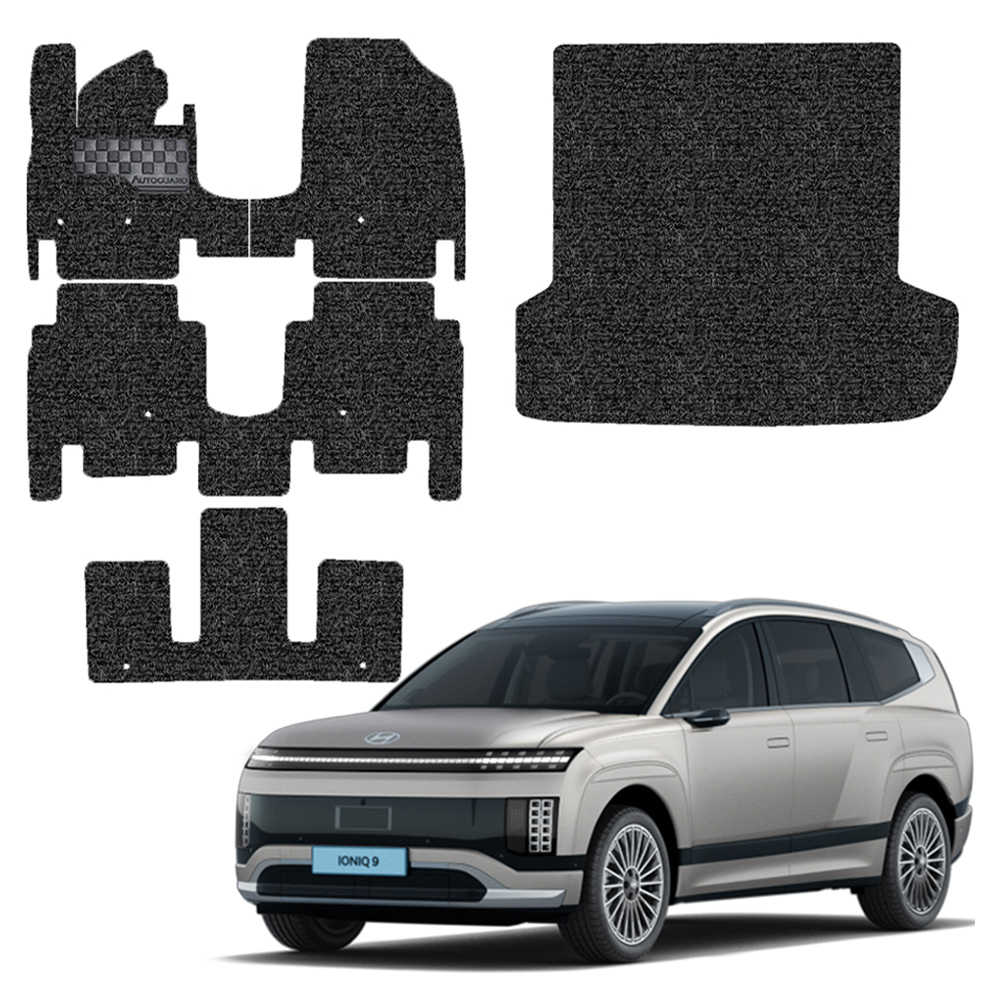 오토가드 체커보드 와이드 발판 자동차 코일매트 확장형 1열 + 2열 + 3열 + 3열접고 대트렁크 풀세트 108,000원