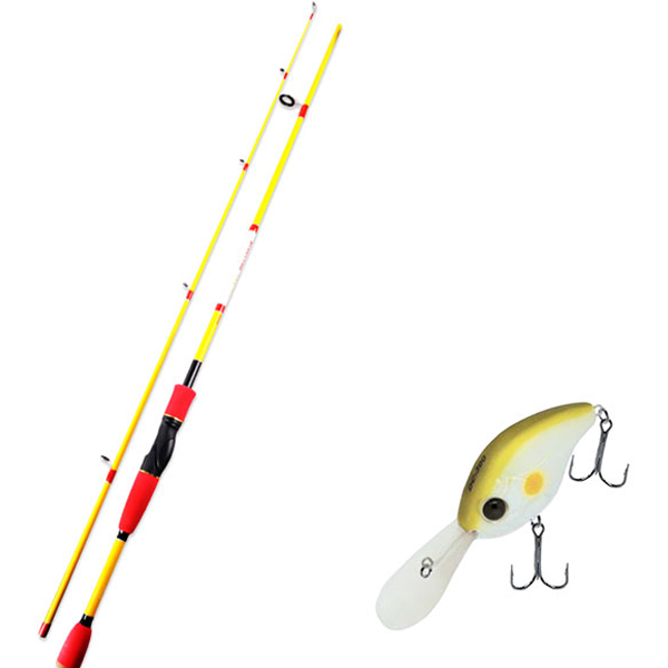 아피스 배스게임 XT 루어 낚싯대 옐로우 + 다미끼 디씨-300 하드 베이트 루어 55mm 005 AYU 7,750원