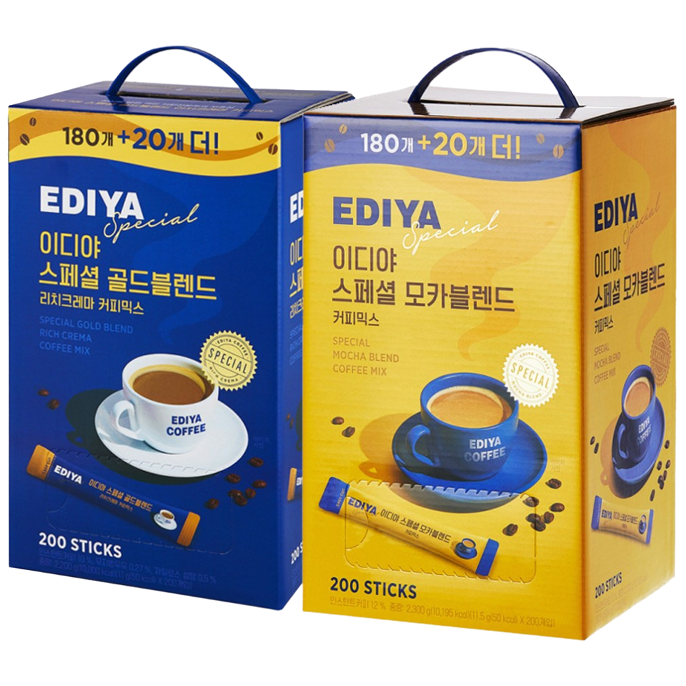 [마시자몰] 이디야 스페셜 골드블렌드 200T + 모카블렌드 200T (총 400T), 2.3kg, 200개입 53,900원